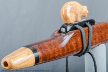 Curly Walnut Native American Flute, Minor, Mid G-4, #J18J